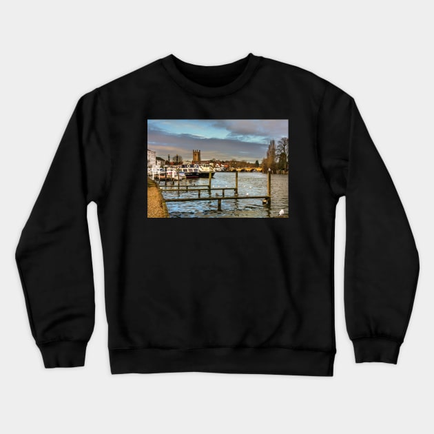 Henley on Thames Riverside in Oxfordshire Crewneck Sweatshirt by IanWL